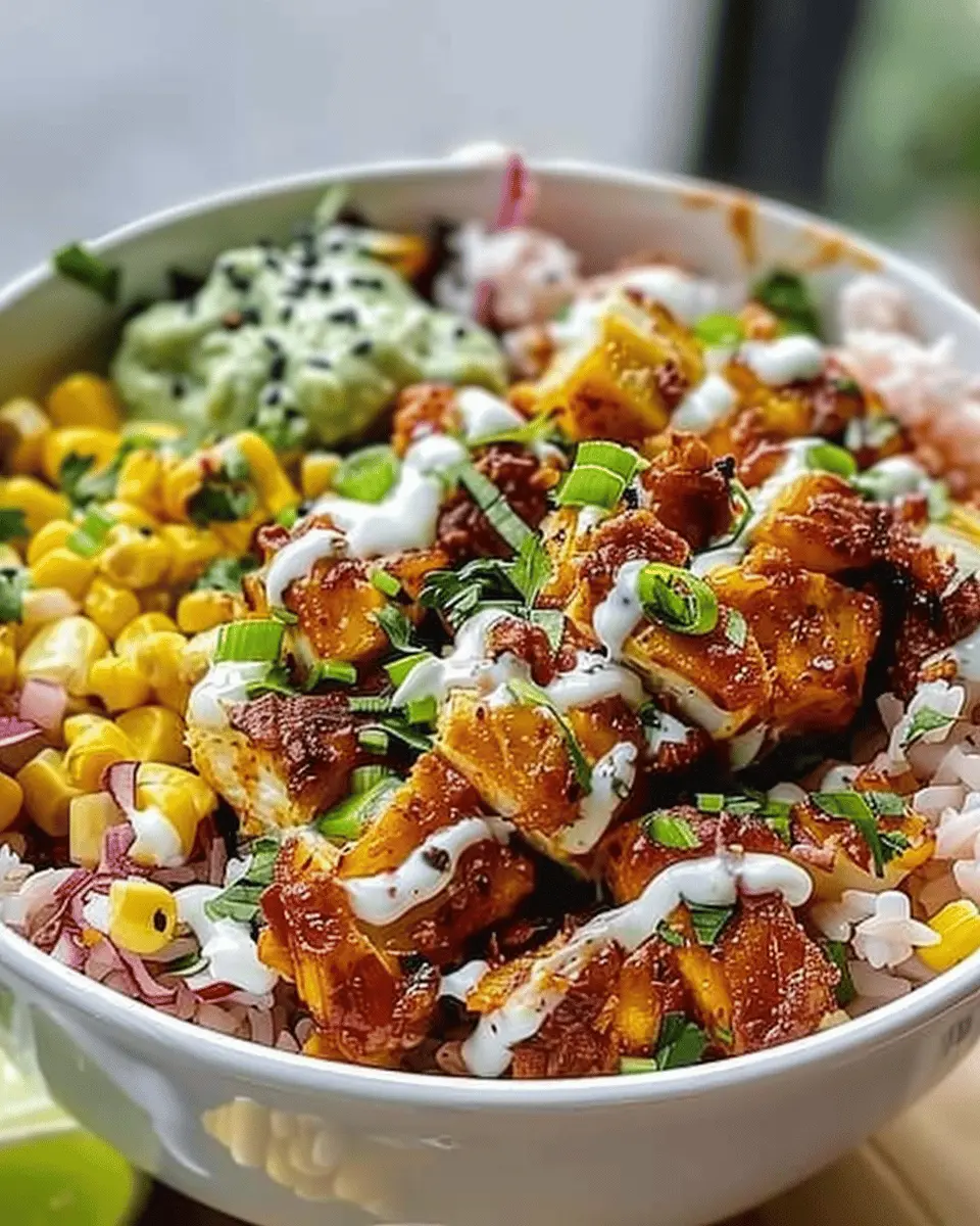 Tasty Street Corn Chicken Bowl: A Juicy Twist on Comfort Food