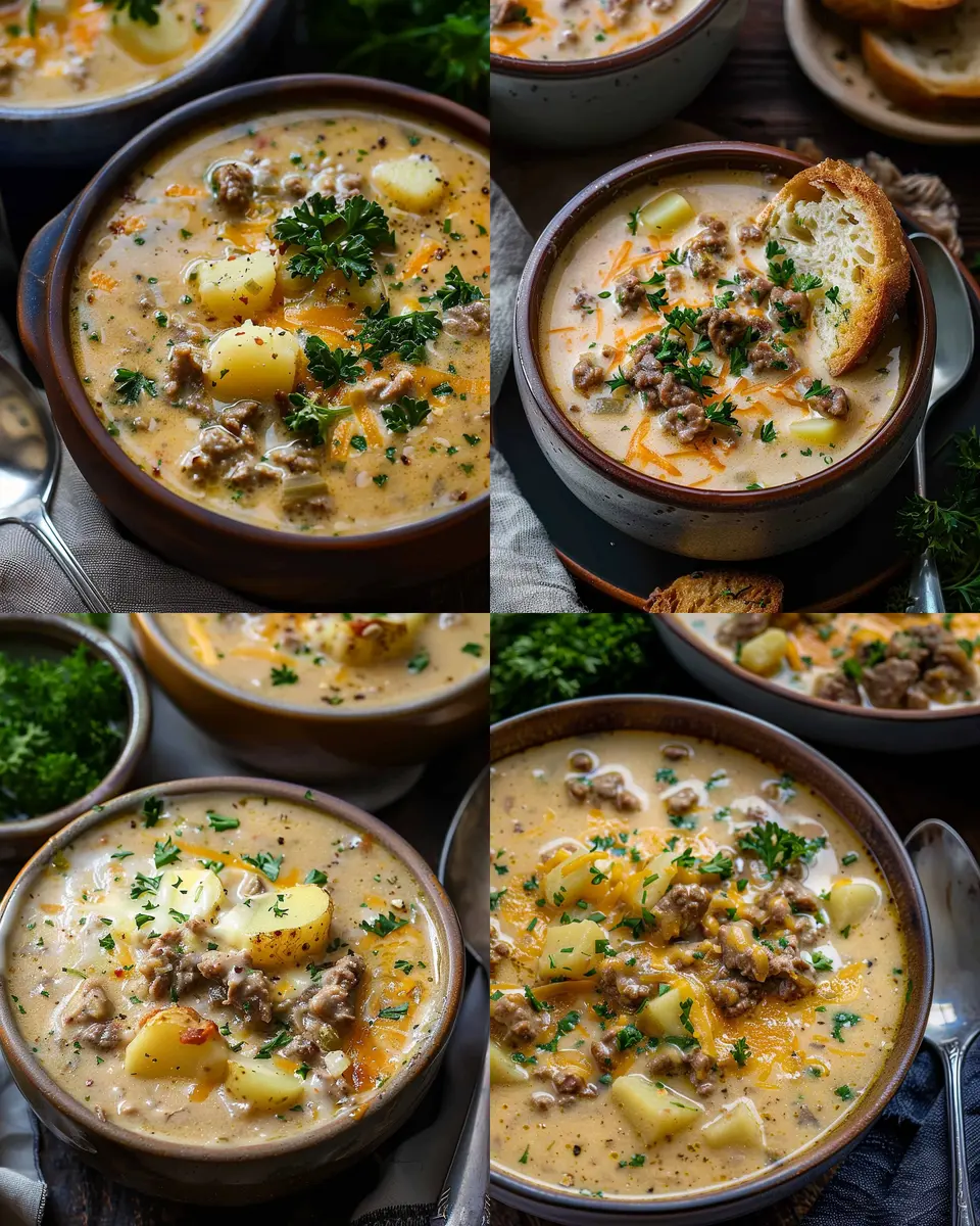 Cheesy Beef and Potato Soup: The Best Comfort Food Recipe