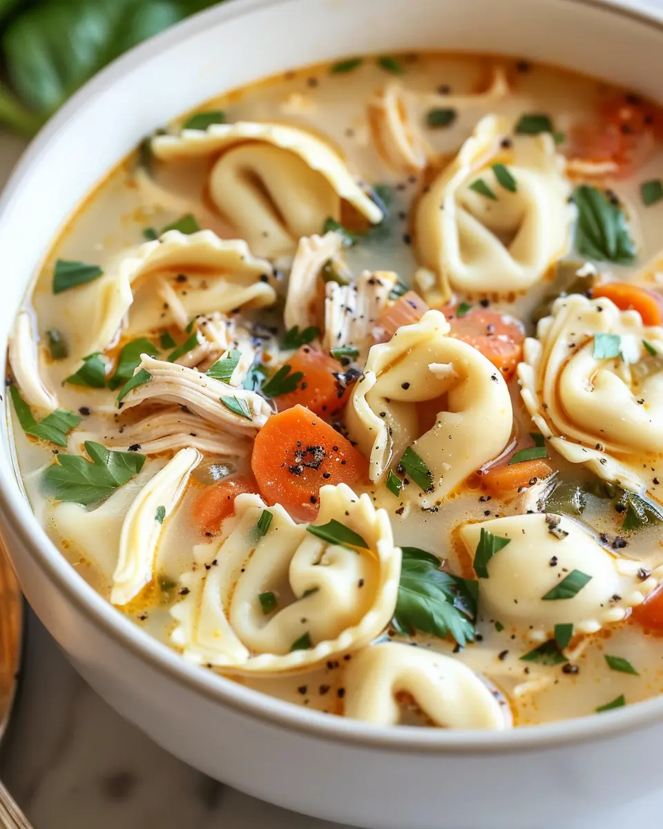 Crockpot Chicken Tortellini Soup: Easy Comfort Food Recipe