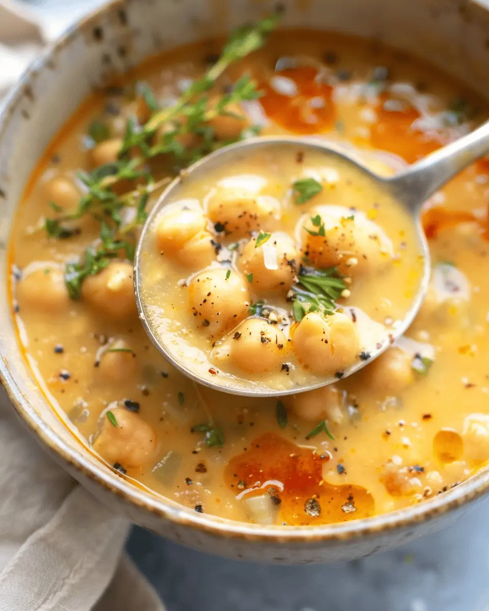 Vegan Garlic Chickpea Soup: The Best Comfort Food for Home Cooks