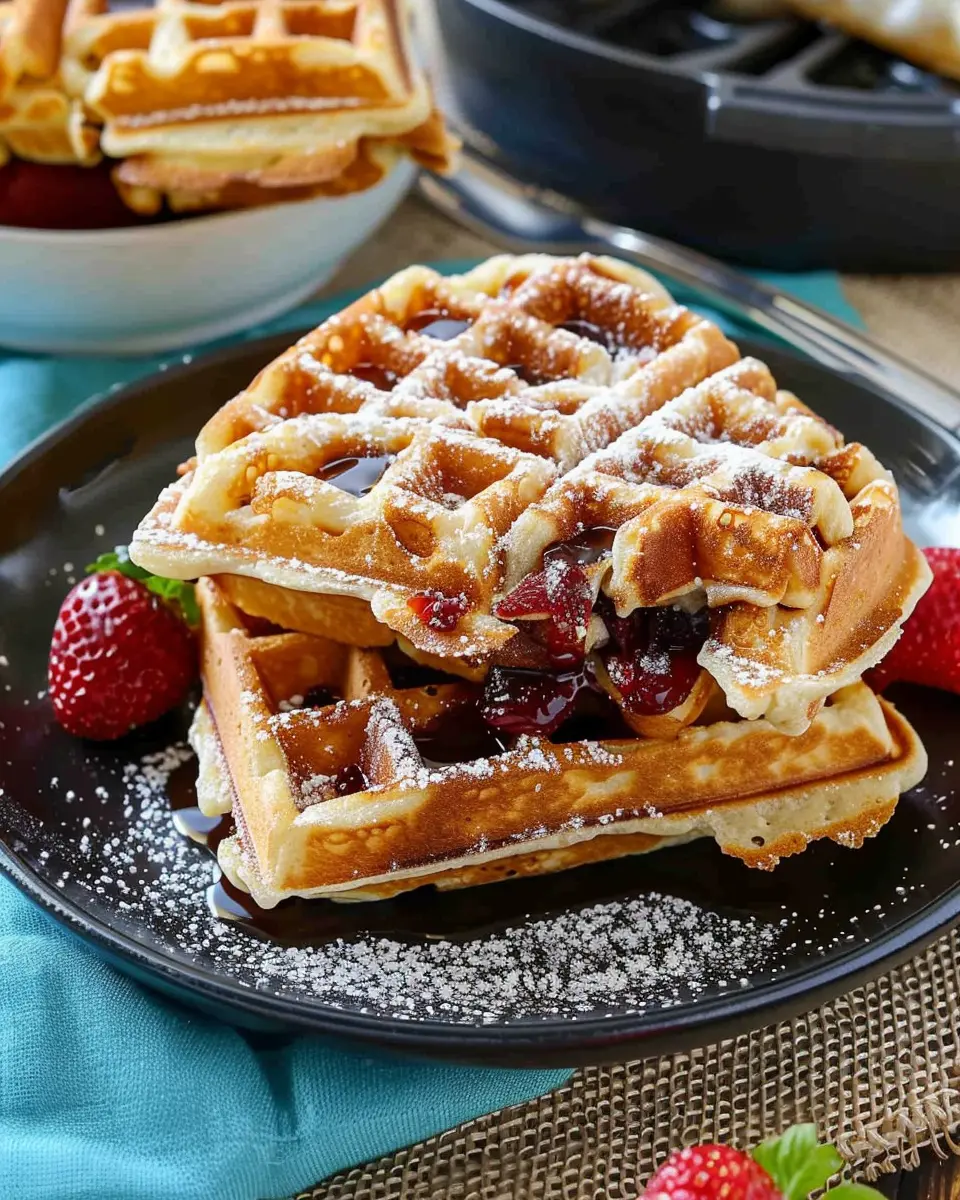 Stuffed Waffles: Indulgent Treats with Turkey Bacon and Chicken Ham