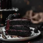 Spooky Black Velvet Halloween Cake