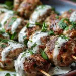 Chicken Kofta with Garlic Yogurt Sauce Recipe