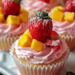 Strawberry Mango Cupcakes