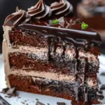 Chocolate Tuxedo Cake