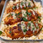 High Protein Creamy Cajun Chicken with Garlic Rice