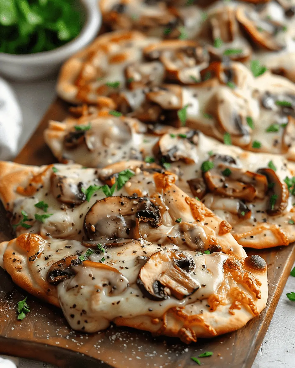 Chicken and Mushroom Flatbread: Easy Recipe for Comfort Food