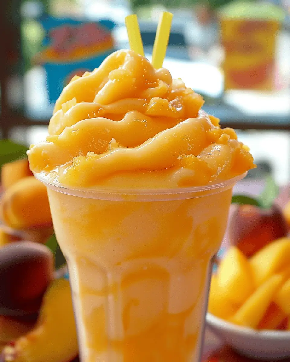 Refreshing Homemade Peach Slurpee: The Best Summer Treat Recipe
