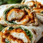 Crispy Air Fryer Chicken & Mozzarella Wraps