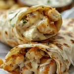 Cheesy Garlic Chicken Wraps