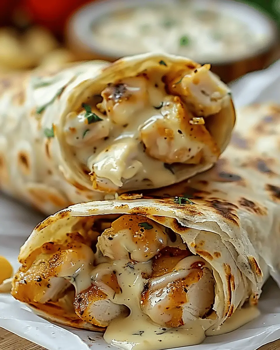 Cheesy Garlic Chicken Wraps: Easy Weeknight Delight for All