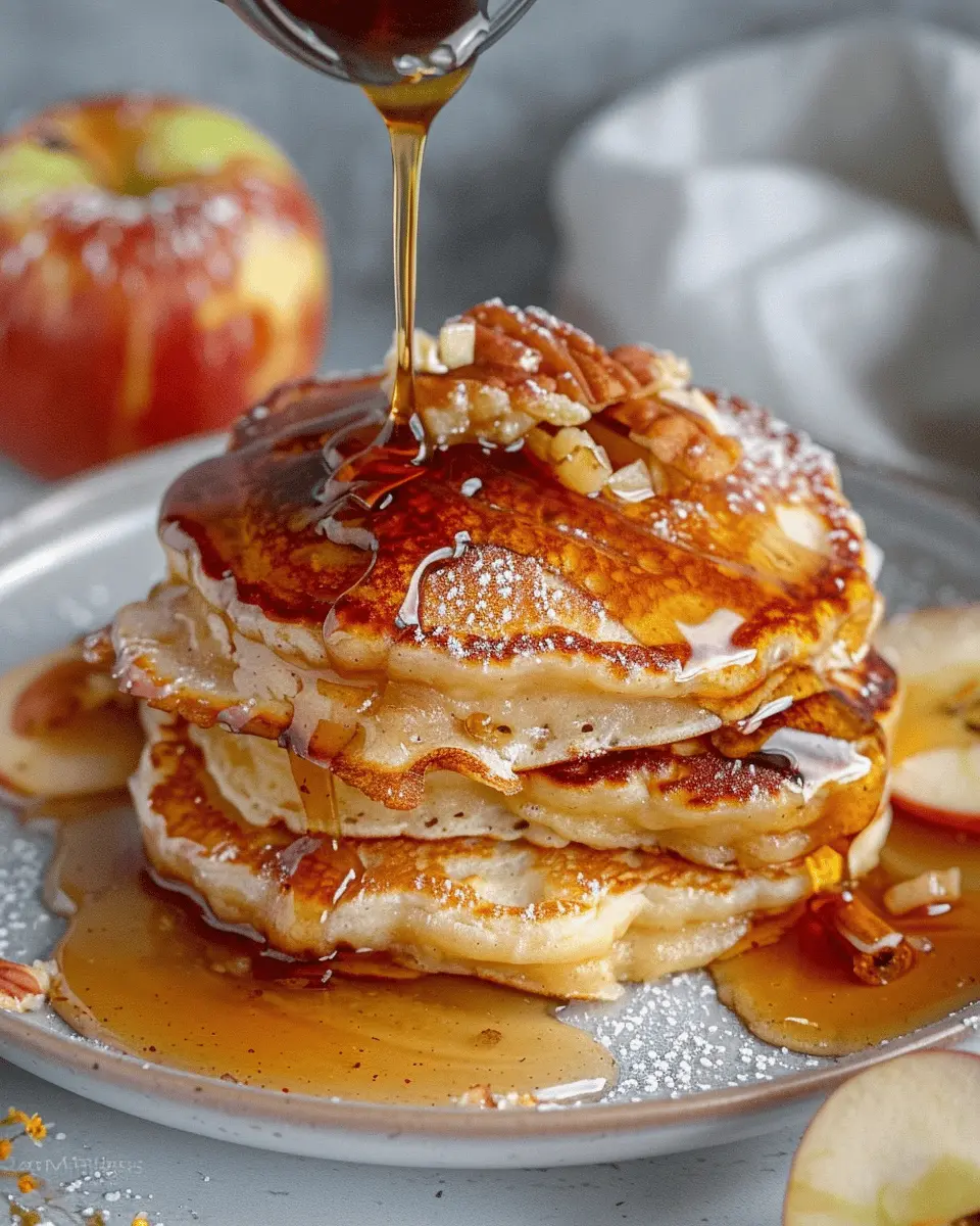 Apple Cinnamon Pancakes: Easy Recipe with Turkey Bacon Delight