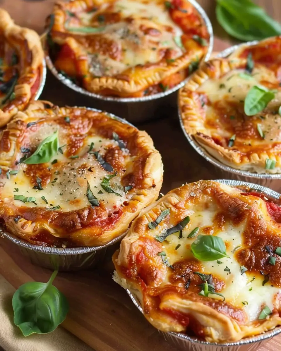 Pizza Pot Pies: Easy Comfort Food with Turkey Bacon and Chicken Ham