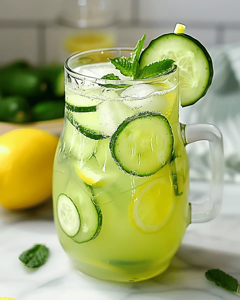 Refreshing Cucumber Lemonade: The Best Summer Cooler Recipe