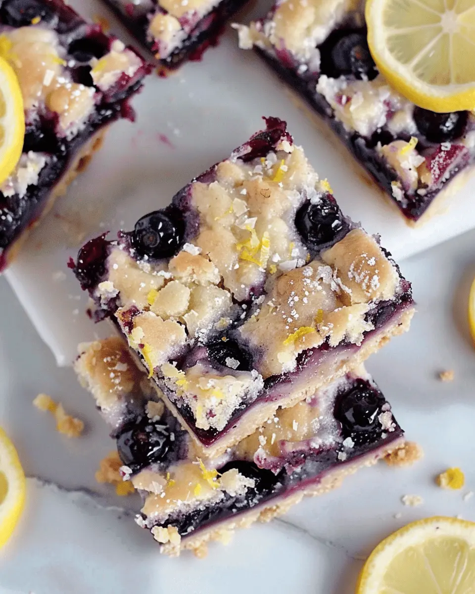 Gluten-Free Lemon Blueberry Bars: Easy, Refreshing Treats to Savor