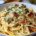 Easy Creamy Cajun Chicken Spaghetti with Garlic Mozzarella Sauce