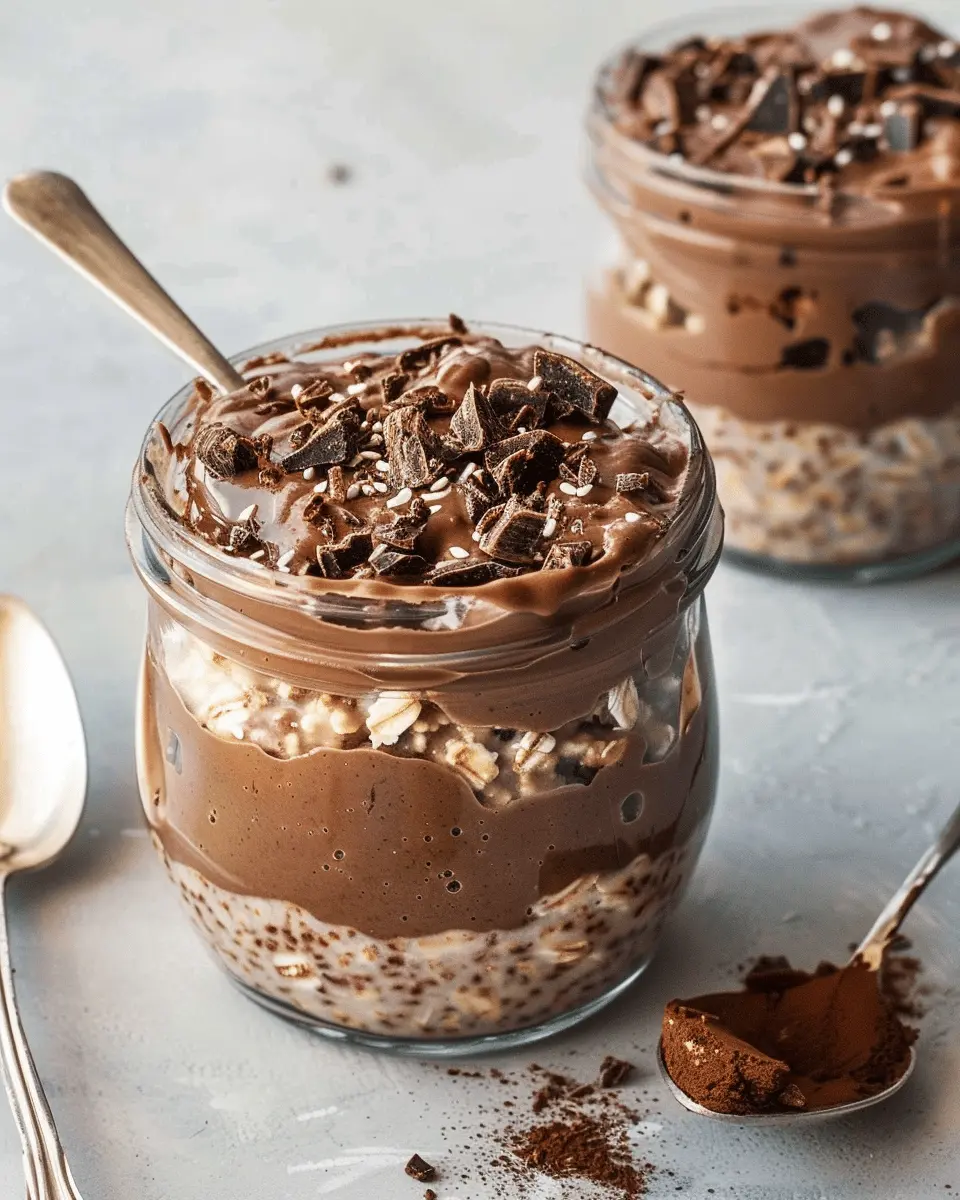 Brownie Batter Overnight Oats: The Best Indulgent Breakfast Delight