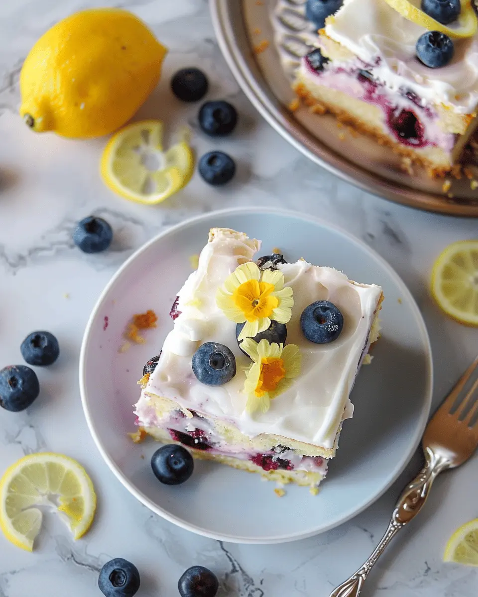 Lemon Blueberry Sheet Cake: Easy, Bright, and Deliciously Moist