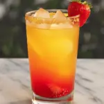 Strawberry Sunrise Mocktail