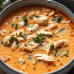 Crockpot Buffalo Chicken Soup