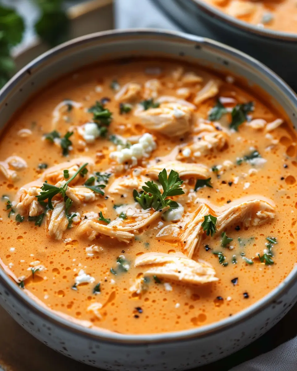 Crockpot Buffalo Chicken Soup: Easy Comfort Food for All