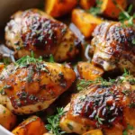 Maple-Glazed Chicken with Sweet Potatoes