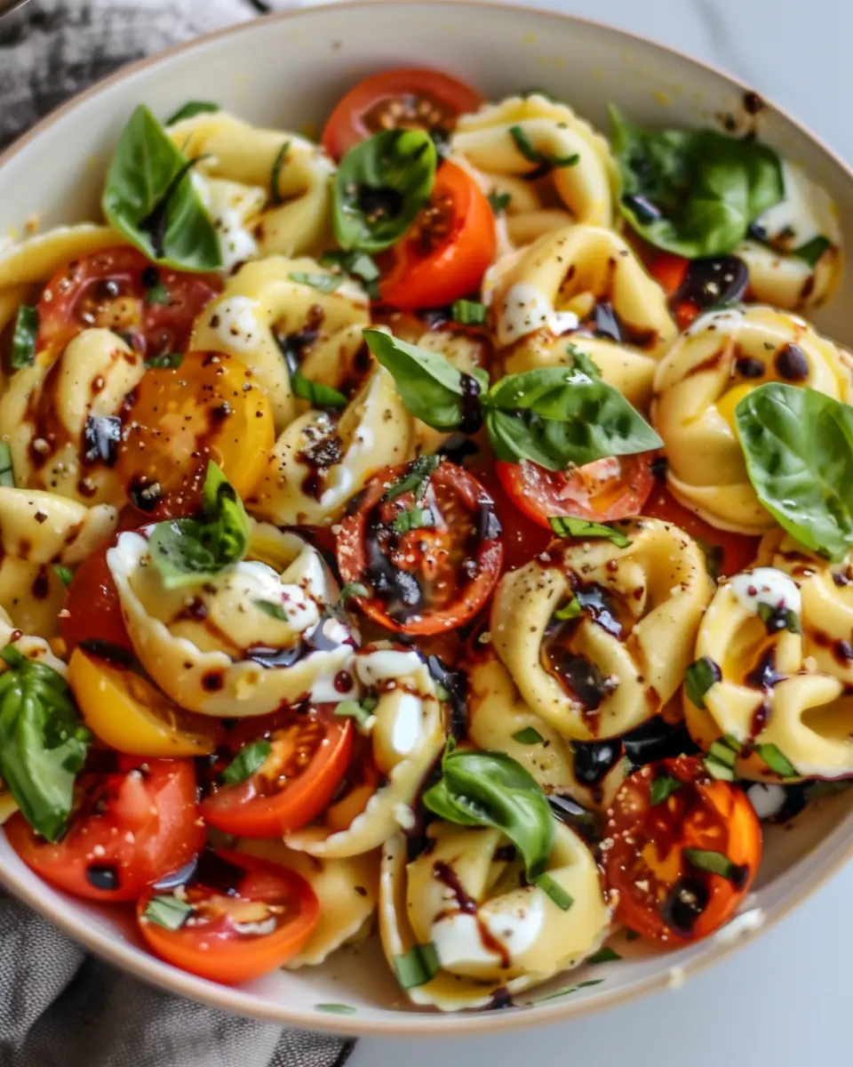 Tortellini Caprese Pasta Salad: The Best Fresh Twist on a Classic