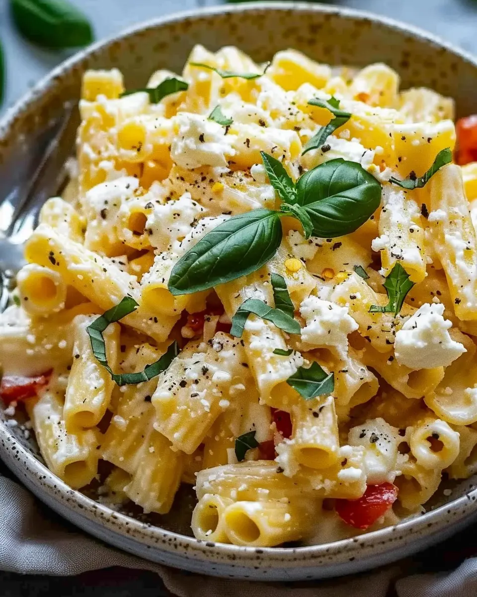 Irresistibly Easy Ricotta Pasta with Turkey Bacon and Fresh Herbs