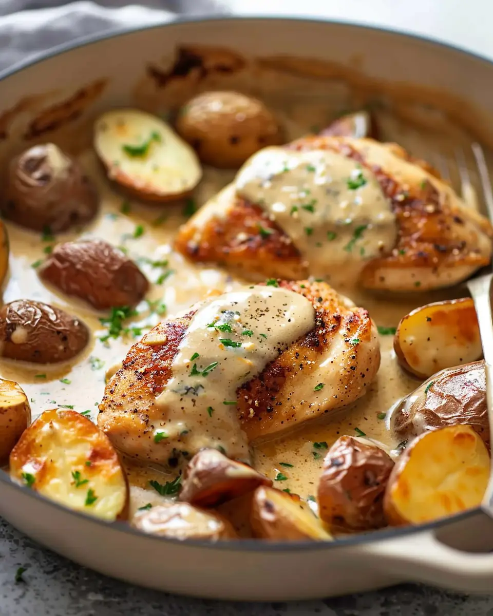 Chicken and Potatoes with Dijon Cream Sauce: A Delightfully Easy Dish