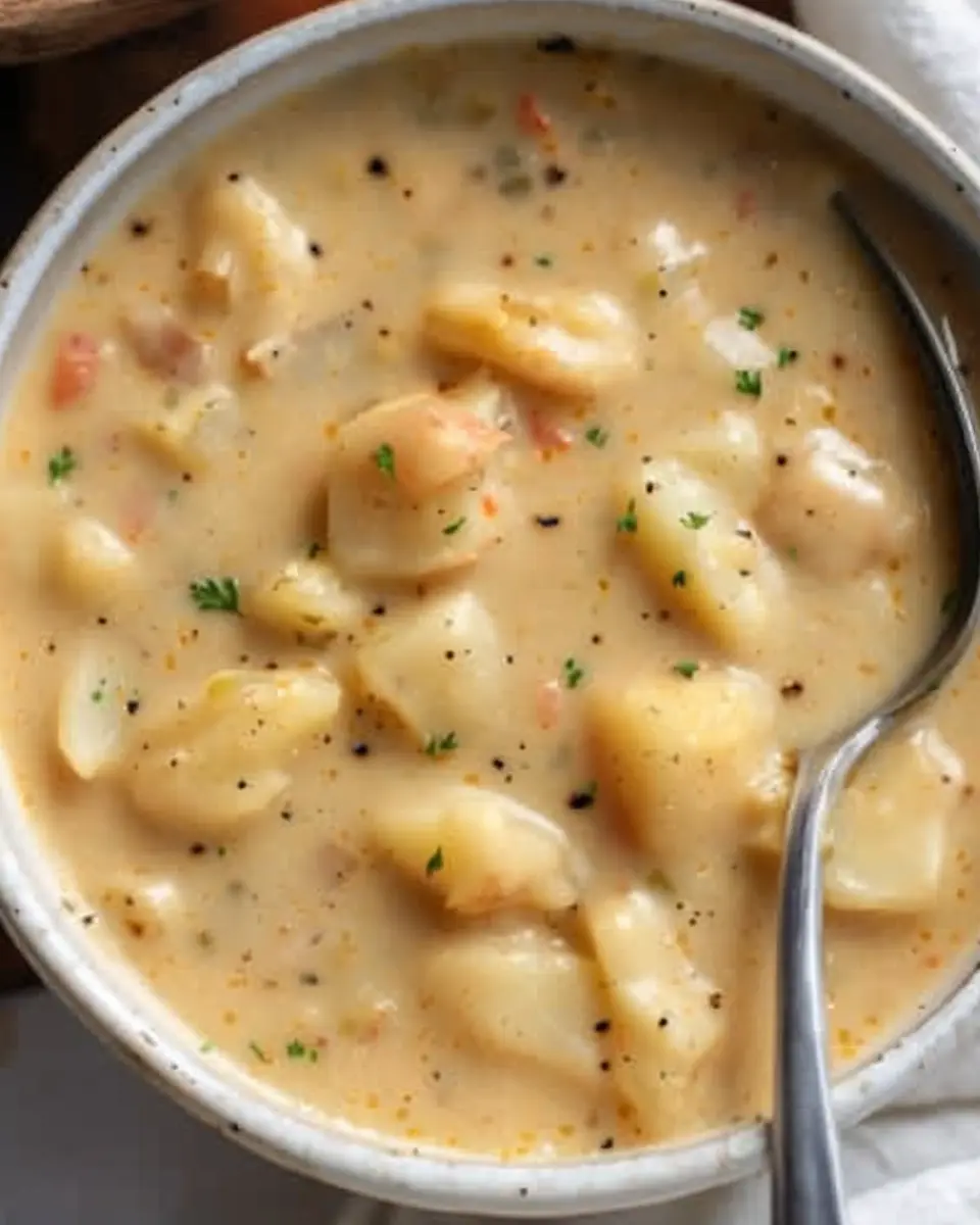 Crock Pot Potato Soup: Easy Comfort Food with Turkey Bacon and Chicken Ham