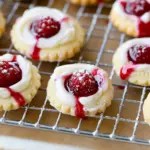 Raspberry Thumbprint Cookies with Icing