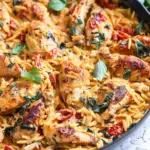 Creamy Sun-Dried Tomato Chicken Orzo