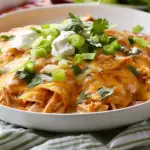 Slow Cooker Chicken Enchilada Casserole