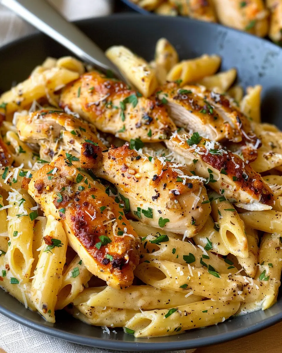 Garlic Parmesan Chicken and Pasta: A Juicy Comfort Meal to Savor