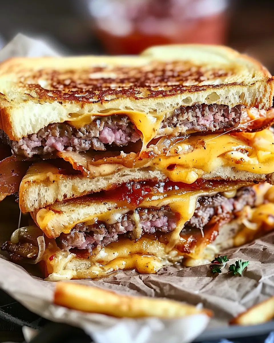 Classic Patty Melt: An Indulgent Twist with Turkey Bacon