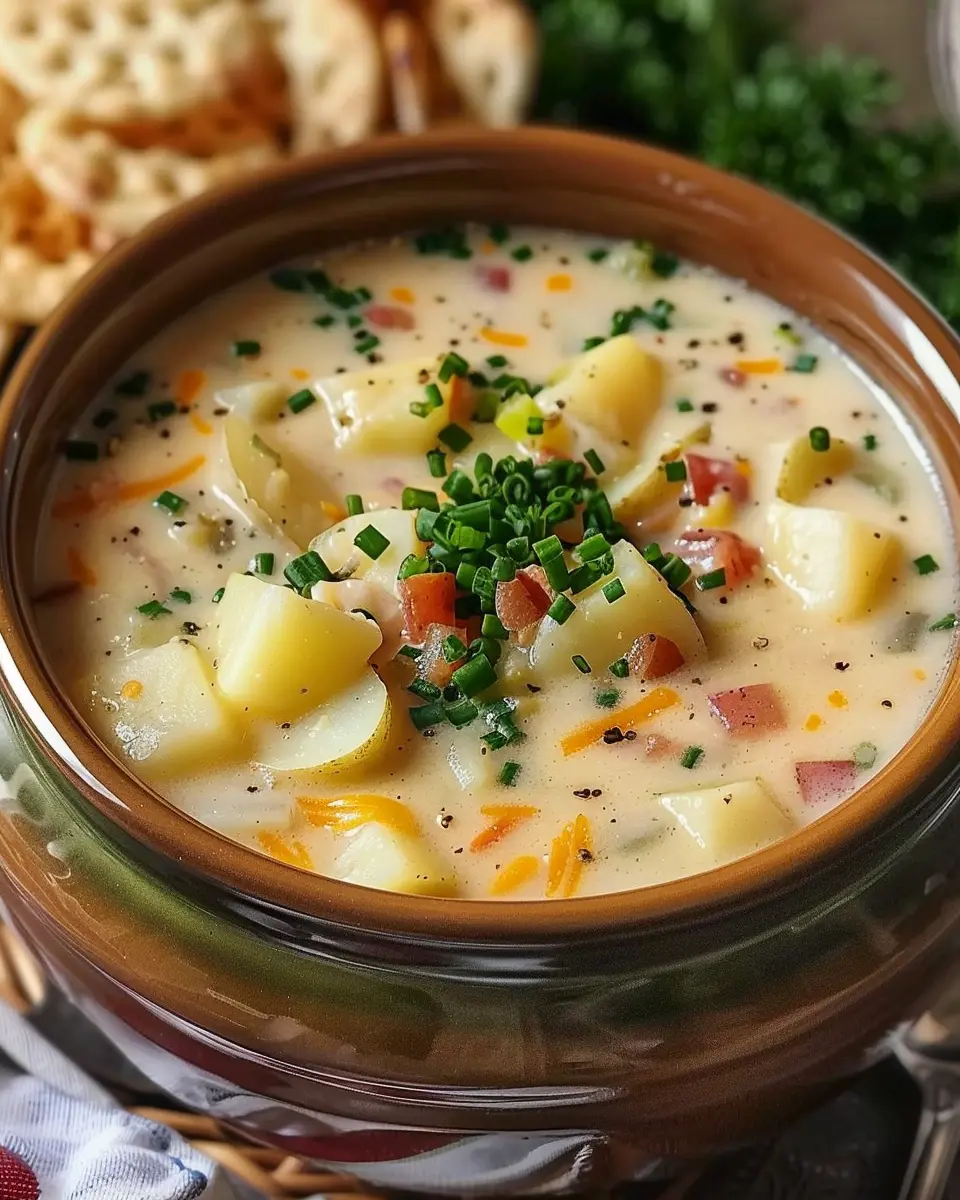 Crock Pot Crack Potato Soup: Easy Comfort with Turkey Bacon and Chicken Ham