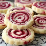 Raspberry Swirl Shortbread Cookies