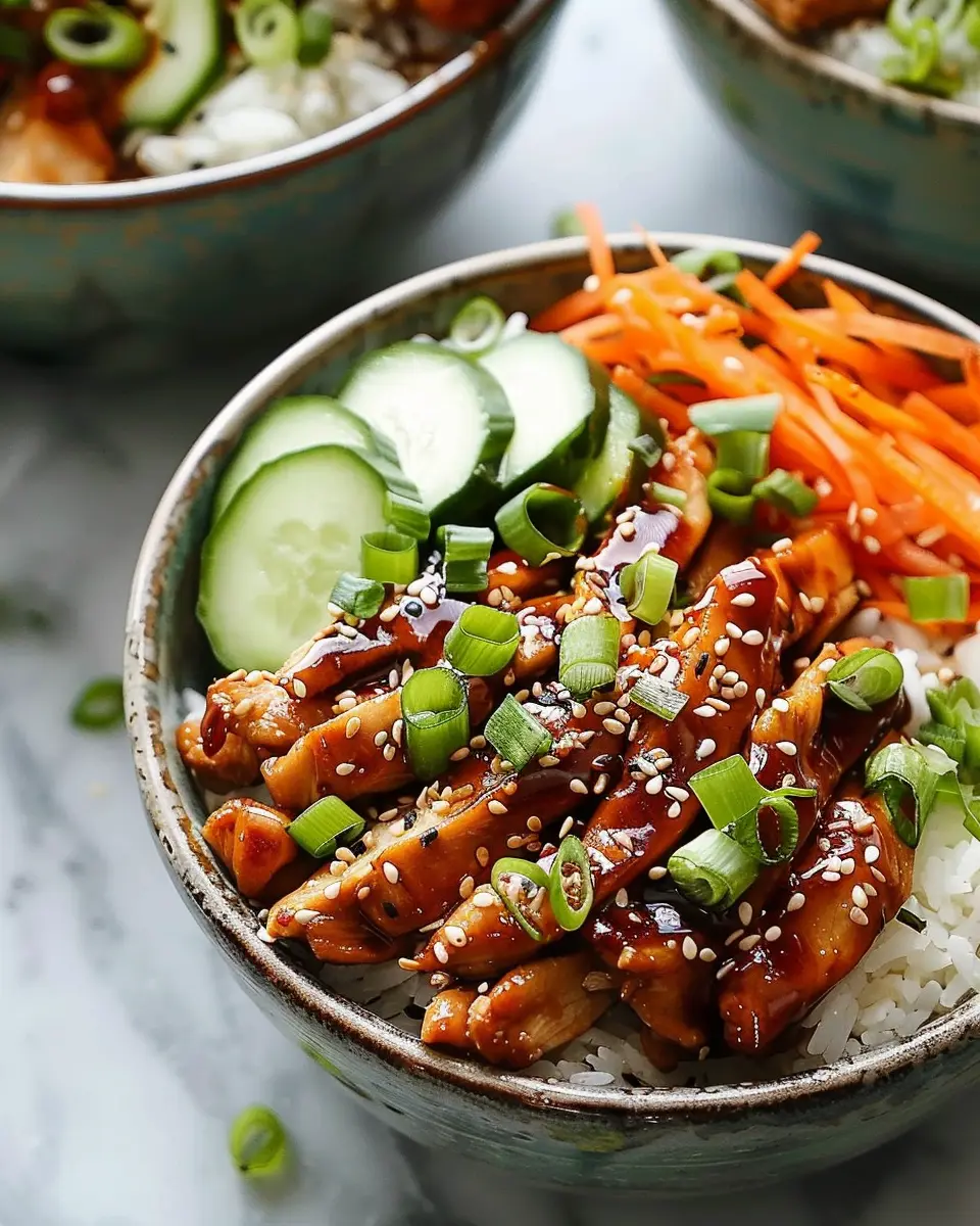 Sticky Chicken Rice Bowls: A Joyful Twist on Comfort Food