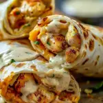 Cheesy Garlic Chicken Wraps