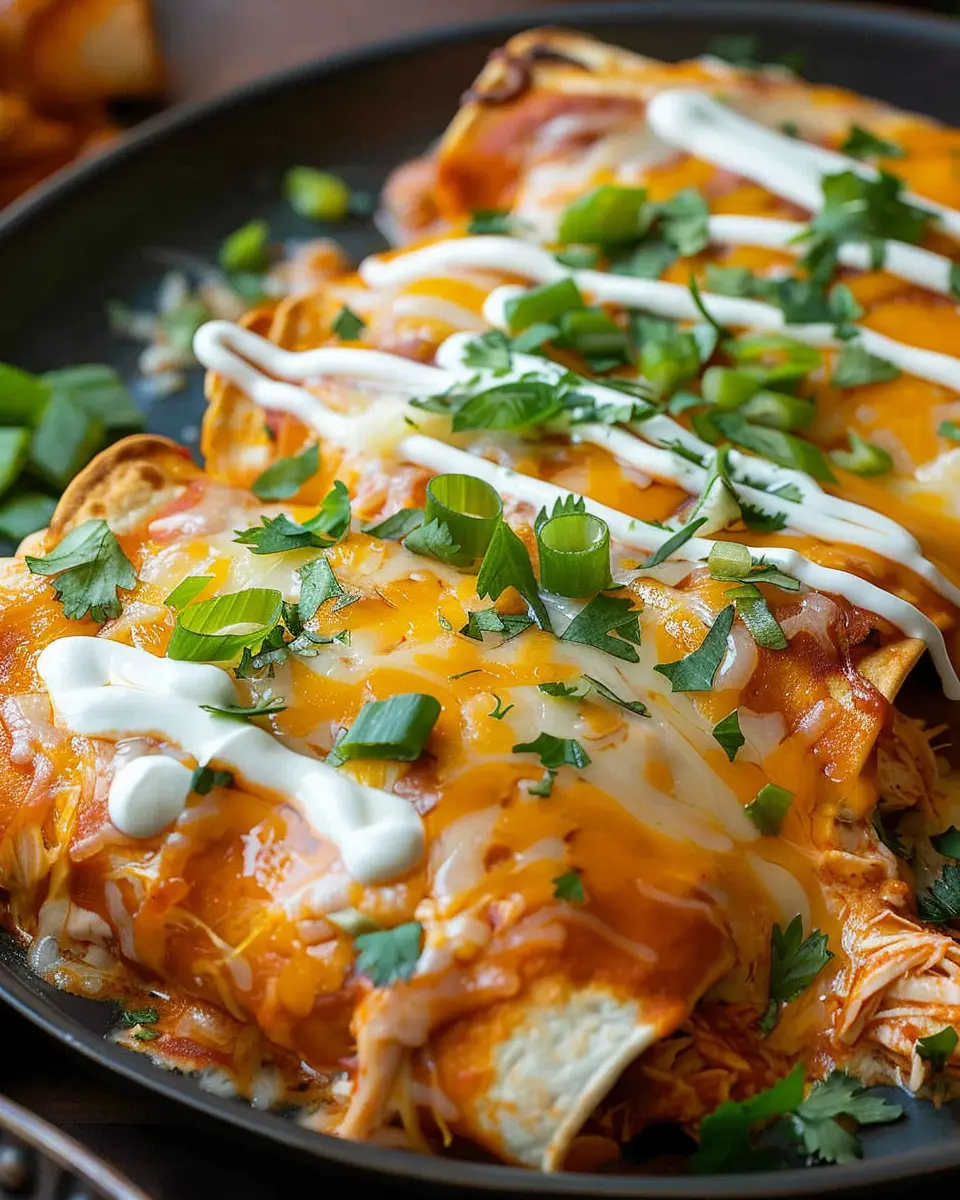 Buffalo Chicken Enchiladas: Easy, Cheesy Comfort Food Delight