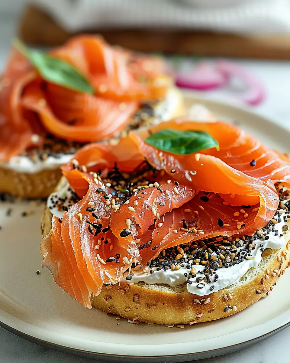 Smoked Salmon Bagel Plate: Easy, Delicious, and Nutritious Meal
