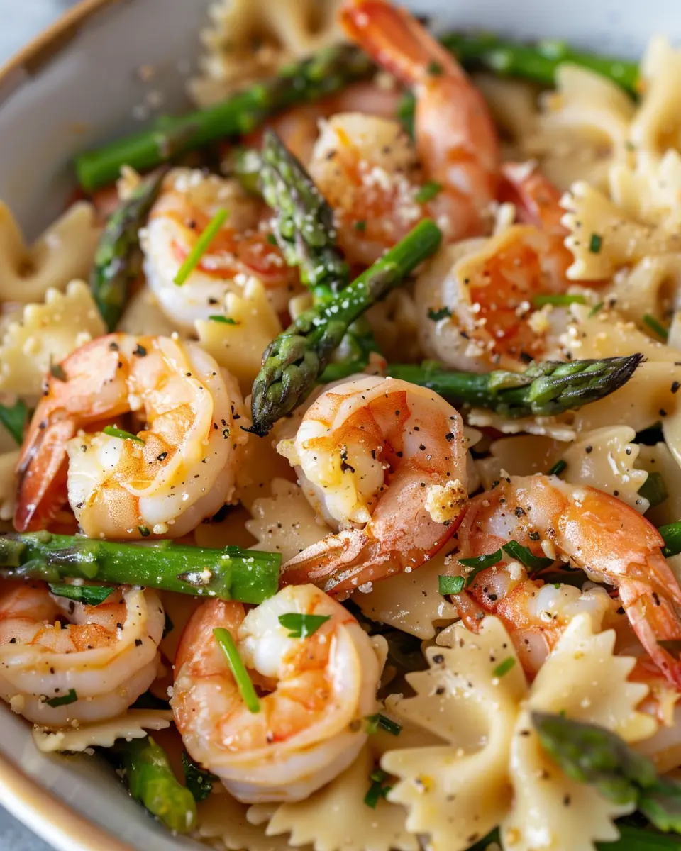 Shrimp and Asparagus Farfalle: A Quick and Delicious Dinner