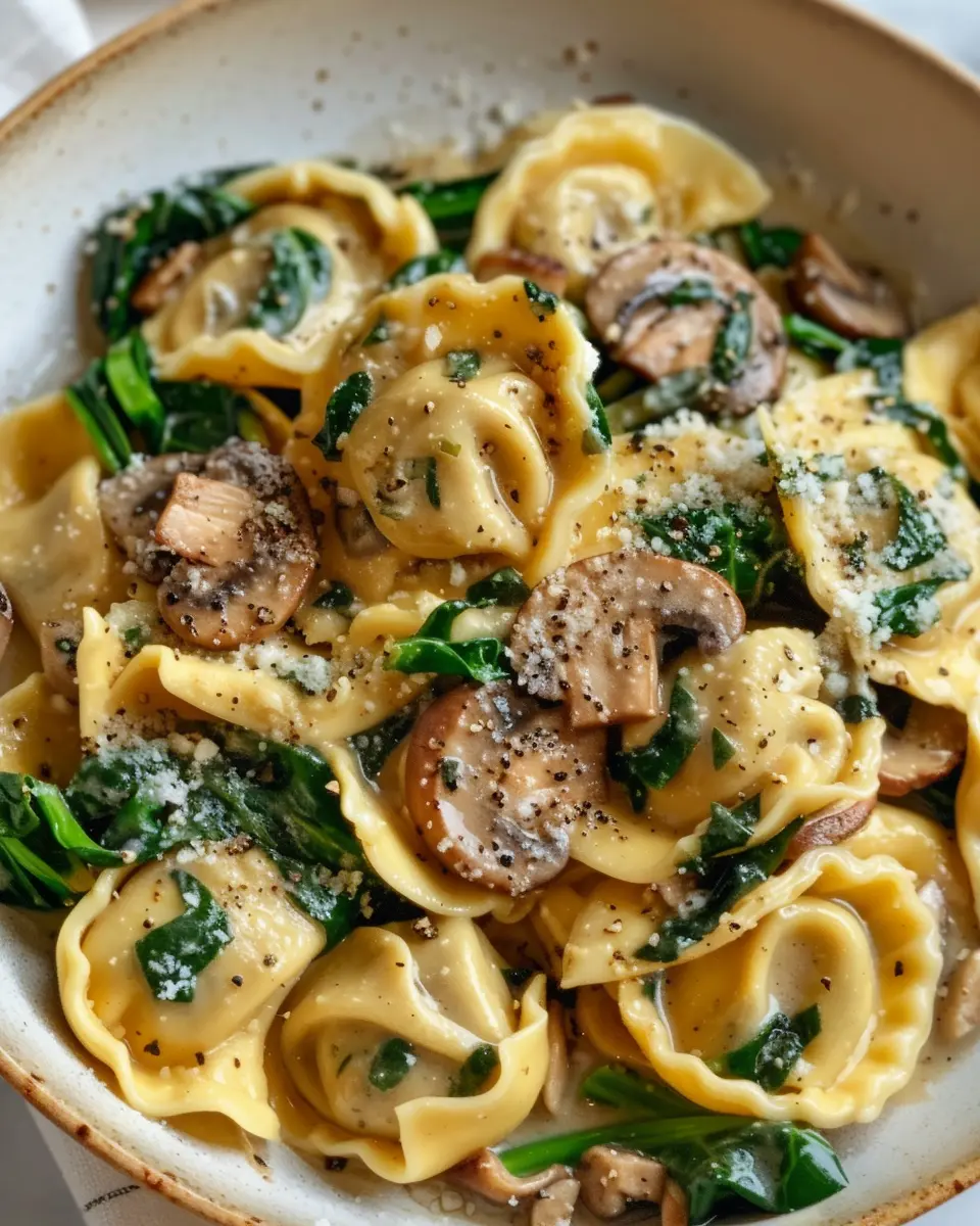 Spinach and Mushroom Tortellini: A Comforting, Easy Recipe