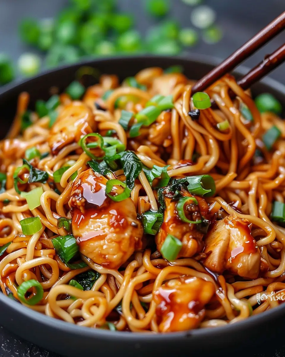 Sticky Garlic Chicken Noodles: The Easy, Flavorful Family Meal