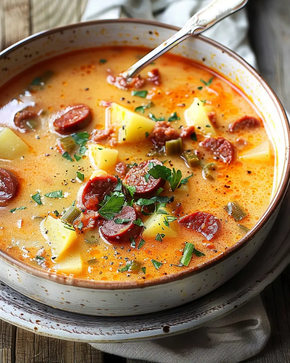 Spanish Potato Soup with Chorizo: A Comforting Bowl of Flavor