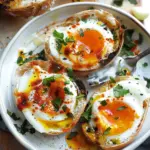 Jammy Eggs with Chili Butter and Garlic Yogurt