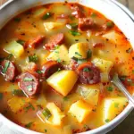 Spanish Potato Soup with Chorizo