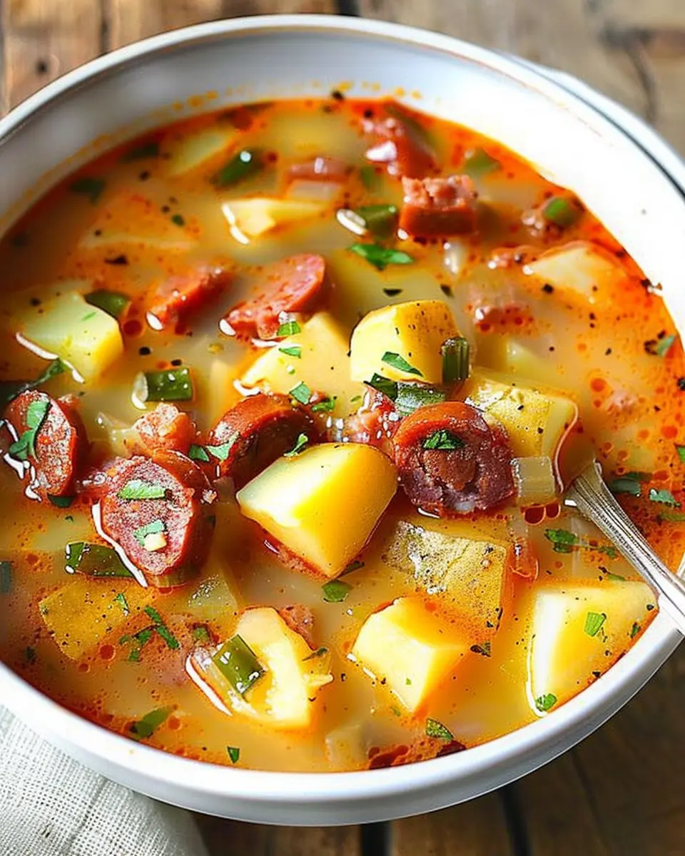 Spanish Potato Soup with Chorizo: A Cozy, Flavorful Delight