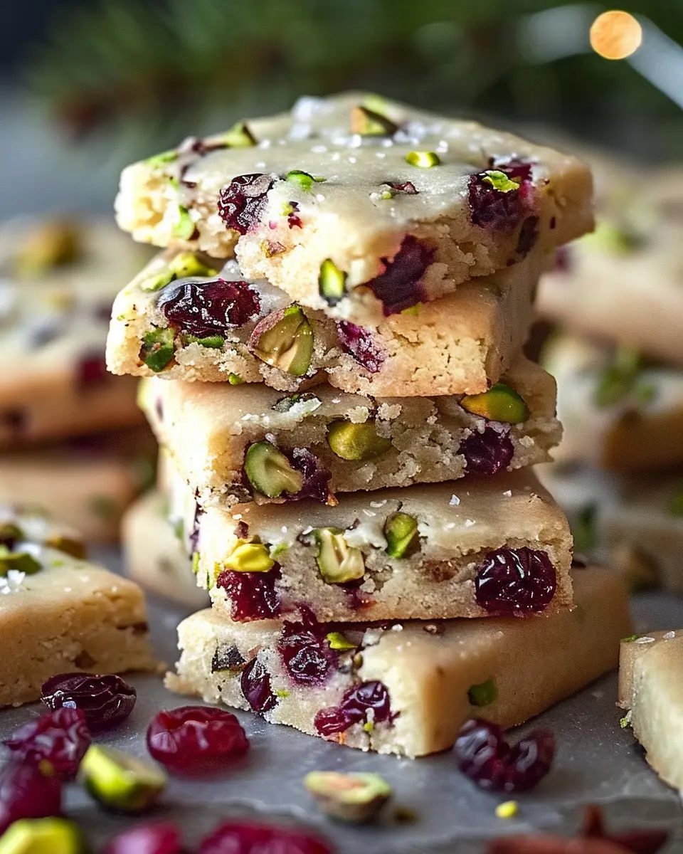 Cranberry Pistachio Shortbread Cookies: Easy Festive Treats at Home