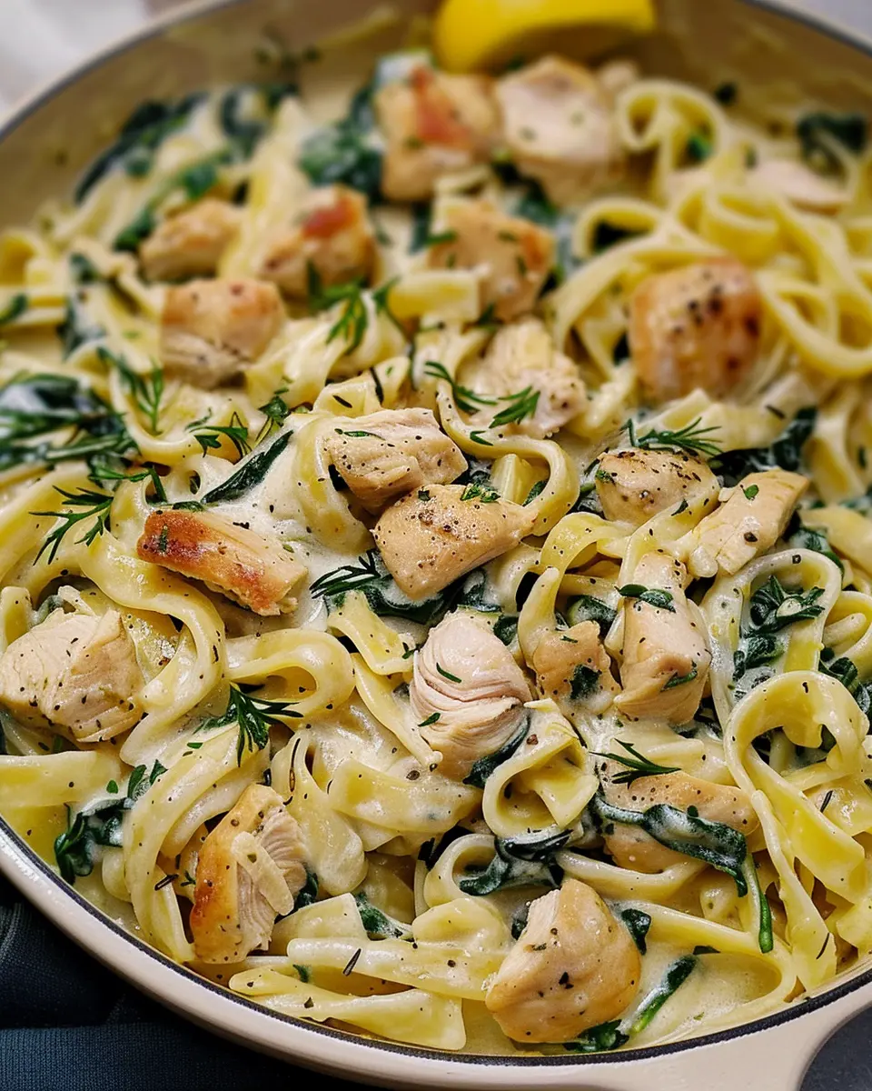 Creamy Chicken and Spinach Pasta: A Cozy Family Favorite Recipe